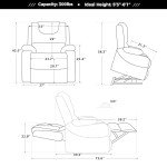 Irene House 9196 Large Power Lift Recliner Chair