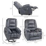 Ergonomic Power Lift Recliner with Massage and Heat