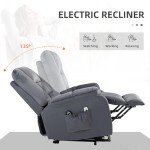 Ergonomic Power Lift Recliner with Massage and Heat