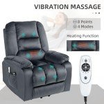 Ergonomic Power Lift Recliner with Massage and Heat