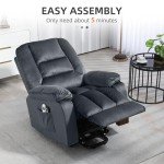 Ergonomic Power Lift Recliner with Massage and Heat