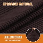 Stretchable Recliner Slipcover with Side Pocket - Brown