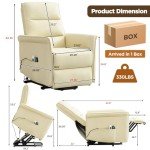Power Lift Recliner with Heat and Vibration