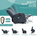 MEETWARM Electric Lift Chair with Massage and Heat
