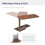 Drive Medical Walnut Left Side Lift Chair Table
