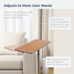 Drive Medical Walnut Left Side Lift Chair Table