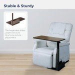 Drive Medical Walnut Left Side Lift Chair Table