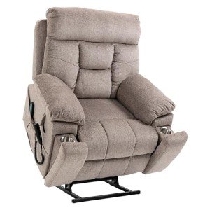 Dual Motor Power Lift Recliner with Massage & Heat