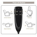 Dual Motor Power Lift Recliner with Massage & Heat
