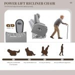 JUMMICO Power Lift Recliner Chair with Massage