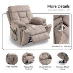 Dual Motor Power Lift Recliner with Massage & Heat