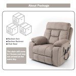 Dual Motor Power Lift Recliner with Massage & Heat
