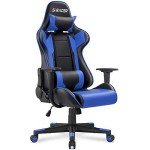 Homall Blue Ergonomic Swivel Gaming Chair