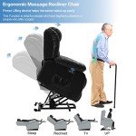 KIMOHOME Dual Motor Leather Lift Chair Recliner