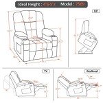 MCombo Petite Power Lift Recliner Chair with Massage