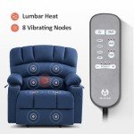 MCombo Power Lift Recliner Chair with Massage & Heat