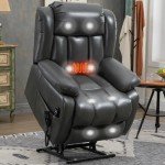 EZZUP Dual Motor Lift Recliner with Massage & Heat