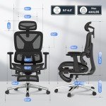 FLEXISPOT Ergonomic Lift Chair with Footrest