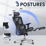 FLEXISPOT Ergonomic Lift Chair with Footrest