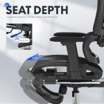 FLEXISPOT Ergonomic Lift Chair with Footrest