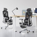 FLEXISPOT Ergonomic Lift Chair with Footrest