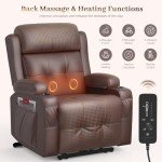 Aotolo Electric Recliner Chair with Heat & Massage