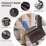 Dual Motor Lay Flat Lift Chair with Massage