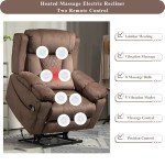 JUUXO Power Lift Recliner with Heat & Massage