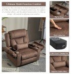 JUUXO Power Lift Recliner with Heat & Massage