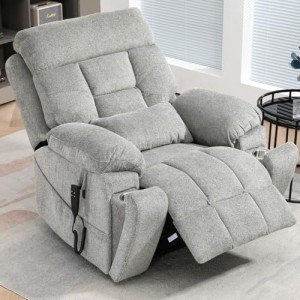 Oversized Power Lift Recliner with Massage & Heat