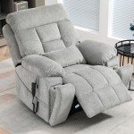 Oversized Power Lift Recliner with Massage & Heat