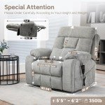 Oversized Power Lift Recliner with Massage & Heat