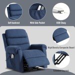 LOUVIXA Heated Massage Power Lift Recliner Chair