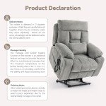 Oversized Power Lift Recliner with Massage & Heat
