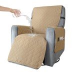 Waterproof Nonslip Recliner Lift Chair Cover (Tan)