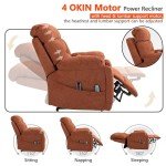 JIKFRIMA Lay Flat Lift Recliner with Massage & Heat