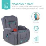 Modern Electric Power Lift Recliner Chair - Blue