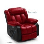 KIMOHOME Dual Motor Leather Lift Chair Recliner