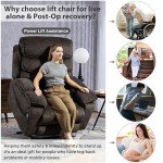 Extra Wide Power Lift Chair with Massage & Heat