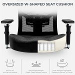 Big & Tall Ergonomic Office Chair, 500lbs Capacity