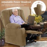 Triple Motor Power Lift Recliner Chair for Elderly
