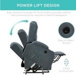 Electric Power Lift Massage Recliner Chair - Blue