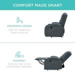 Electric Power Lift Massage Recliner Chair - Blue