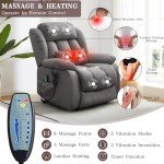 Dual Motor Lay Flat Lift Recliner Chair