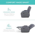 Modern Electric Power Lift Recliner Chair - Blue