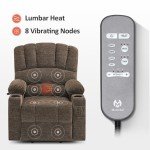 MCombo Power Lift Recliner Sofa with Massage & Heat
