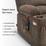MCombo Power Lift Recliner Sofa with Massage & Heat