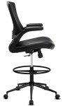 Tall Office Chair with Foot Ring and Recline