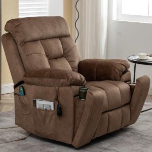 Oversized Power Lift Recliner with Massage & Heat