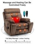 Oversized Power Lift Recliner with Massage & Heat